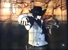 Unknown character prepares to punch.