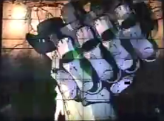 Unknown character punches.