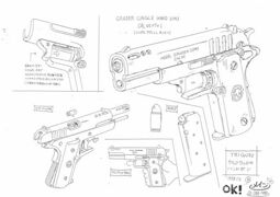 Design of Wolfwood's Grader handgun.