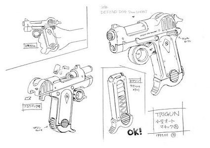 Defend Dog 9mm Short handgun.