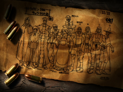 Note: The henchmen are labeled differently by letter in this image than what is used in the show credits/this article.