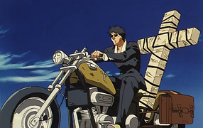 Incomplete shot from the next episode preview without dust clouds, giving better visibility of the bike.