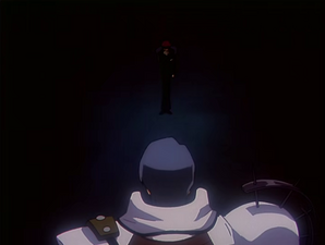 The puppet bowing to Legato before vanishing.