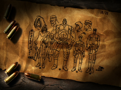 Designs of all four bounty hunters. Note: The henchmen are labeled differently by letter in this image than what is used in the show credits/this article.